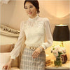 Elegant White Lace Blouse Embroidered Blouse