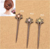 Traditional Women Wooden Hollow Carved Hair Stick