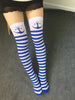 Sexy Cosplay Striped Knee Stockings Japanese