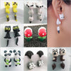 Cute Animal Cat Fox Women Earrings